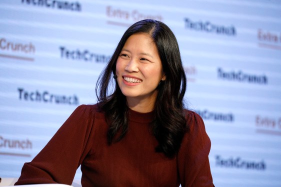 SAN FRANCISCO, CALIFORNIA - OCTOBER 02: KiwiCo Founder & CEO Sandra Oh Lin speaks onstage during TechCrunch Disrupt San Francisco 2019 at Moscone Convention Center on October 02, 2019 in San Francisco, California. (Photo by Kimberly White/Getty Images for TechCrunch)